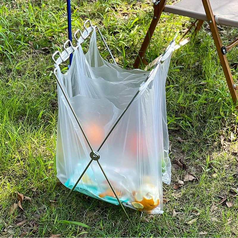 Portable Foldable Garbage Basket – Lightweight Outdoor Trash Container for Camping, Picnic, BBQ, Road Trips & Leisure