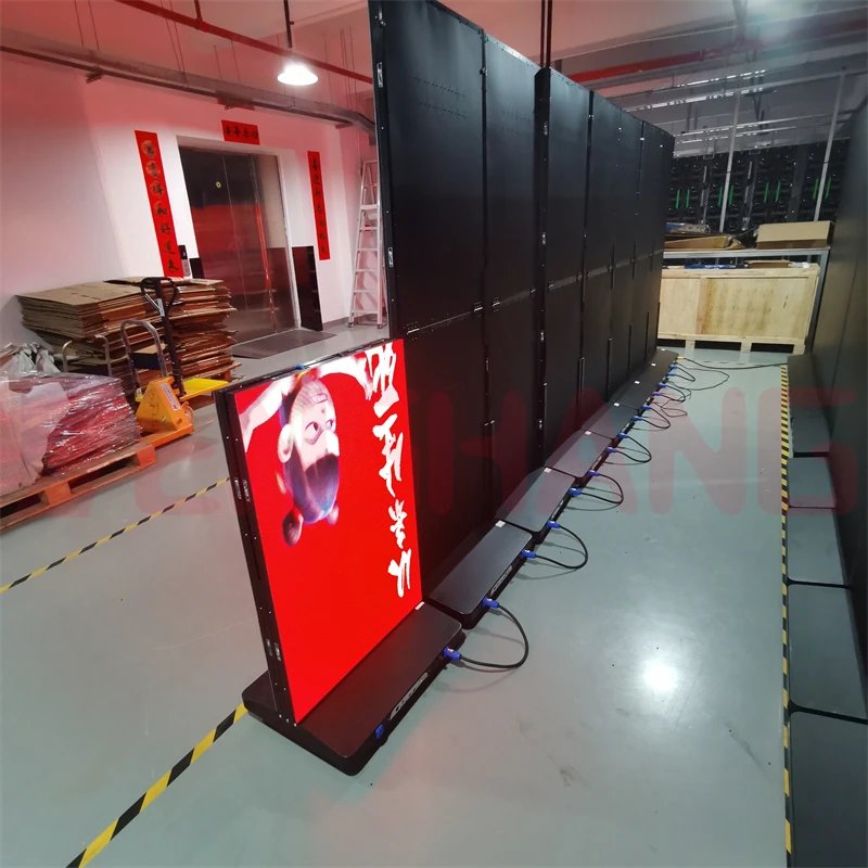 مصنع الجملة 4K HD داخلي LED لافتات رقمية شاشة حامل أرضية تجارية لعرض ملصق LED للإعلان عن السيارة #4