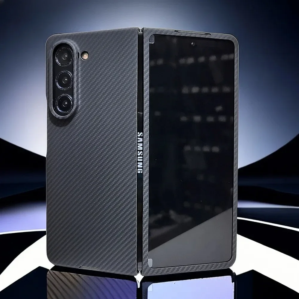 Dropshipping 600D Aramid Carbon Fiber Phone Case For Samsung Galaxy Z Fold 5 Fold5 Ultra Thin Z Fold 5/5 Fold5 Full Case Cover