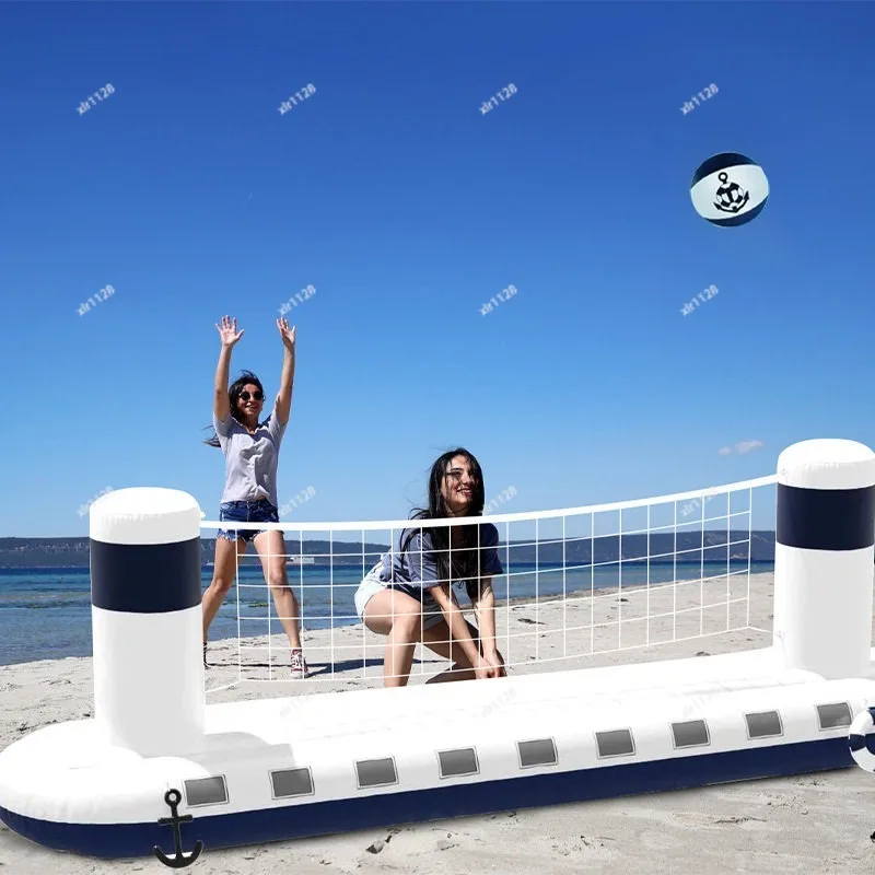 Multi-function Inflatable Water Sports Frame Basketball Volleyball Net For Seaside Swimming Play