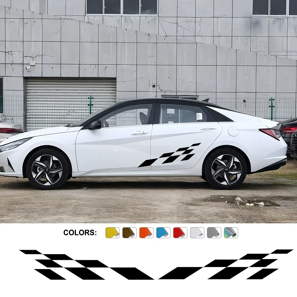 

Автомобильные двусторонние наклейки для Audi, Hyundai, Jeep, Nissan, Honda, Ford, Kia, автомобильный Графический декор, наклейка для гонок, спортивный Стайлинг, виниловые наклейки