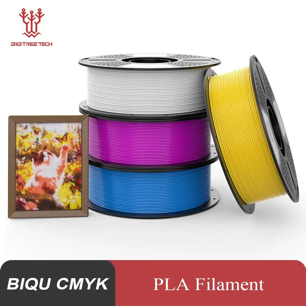 

Набор филаментов BIQU CMYK 1,75 мм PLA для 3D-печати: яркие цвета, гладкое и равномерное смешивание, совместимость с большинством FDM-принтеров.