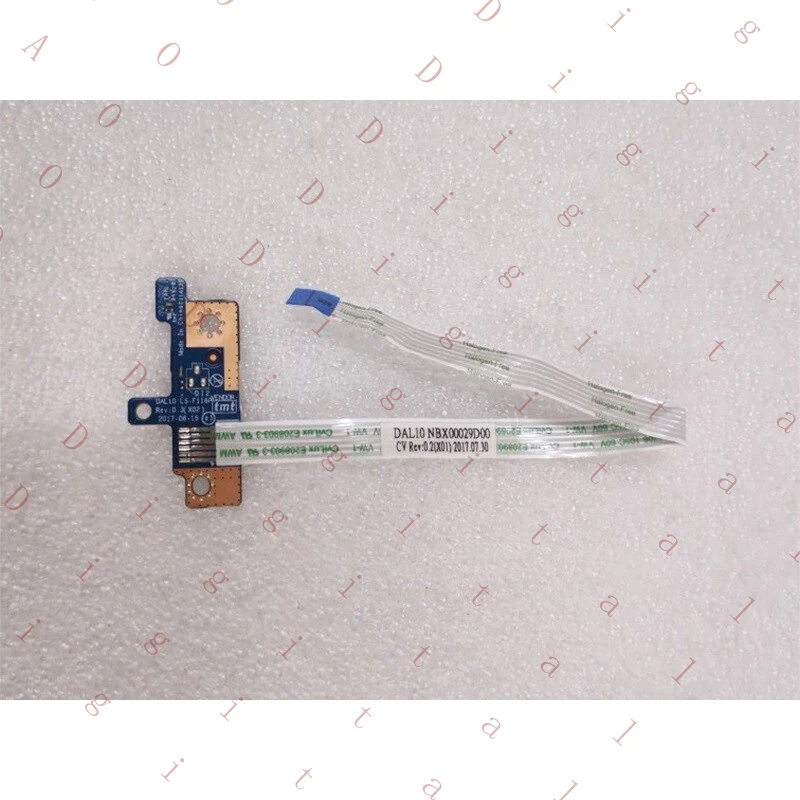 

Плата кнопки питания WW для DELL Latitude 3490, кабель LS-F116P NBX0029D00