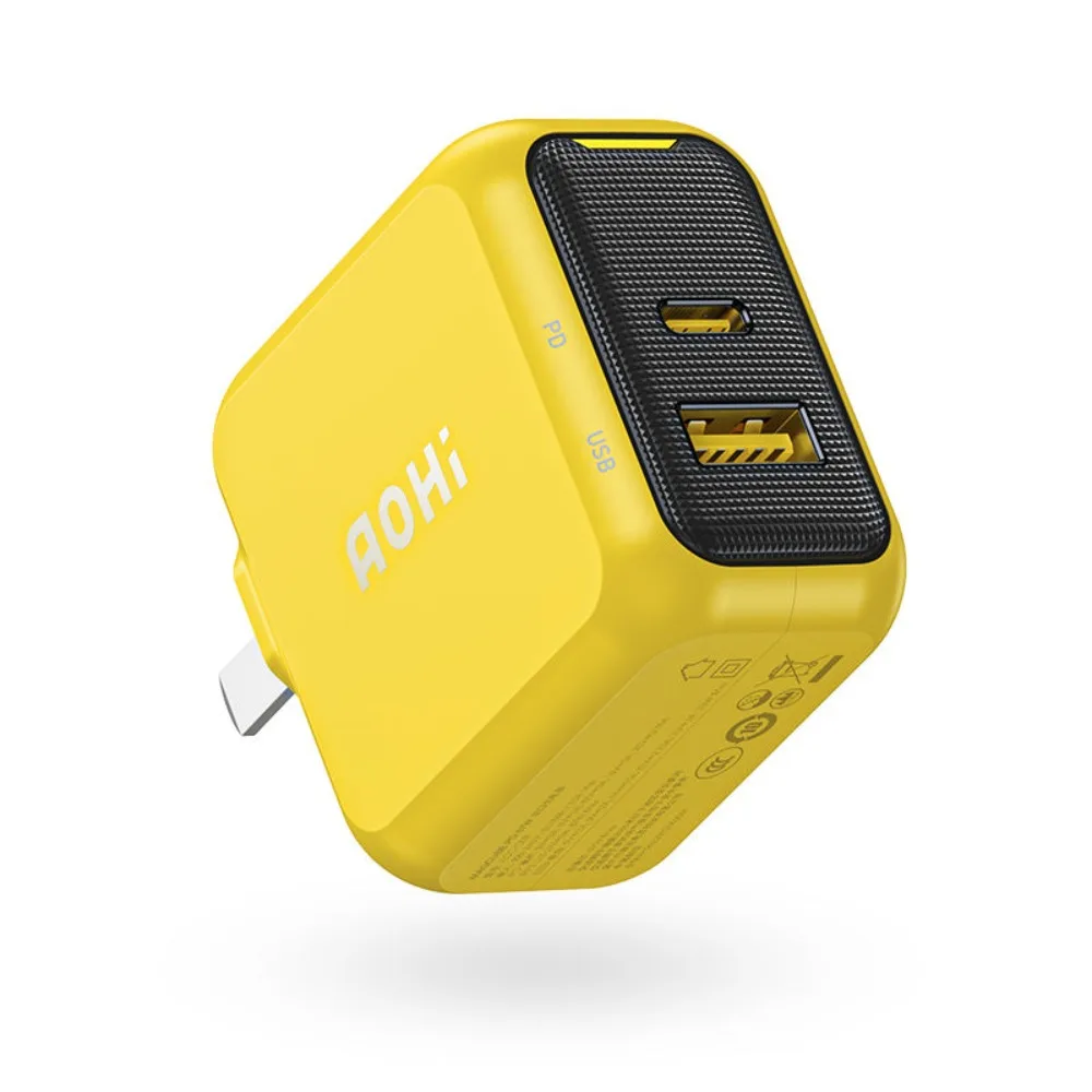 

Aohi 67W GaN Fast charge Charger Head Suppot UFCS PD3.0 Type-C Two Interfaces 1C1A Portable Charger for IPhone XIAOMI HUAWEI
