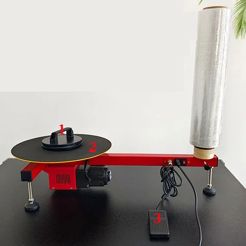 Electric PE Winding Film Packaging Machine Semi-Automatic Stretching Film Baler Box Film Wrapping Tool