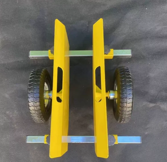 Portable Marble Plate Cart Hollow Glass Cart Silent Mobile Cart Wooden Door Truck Glass Transport Turnover