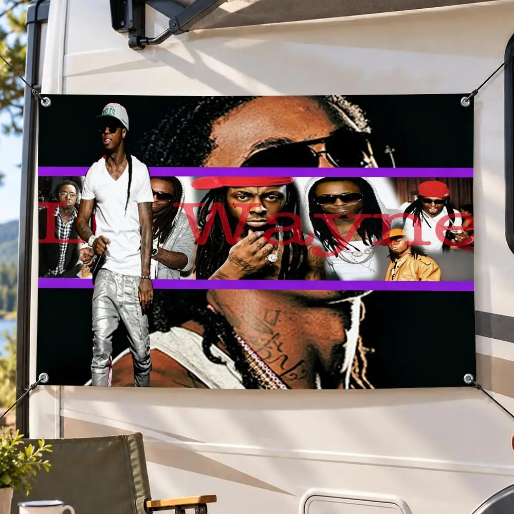 Music Rap Legend Lil Wayne Flags Decorative Flag Banner Indoor Outdoor Garden Yard Patio Party Camping Wall Decor Gift