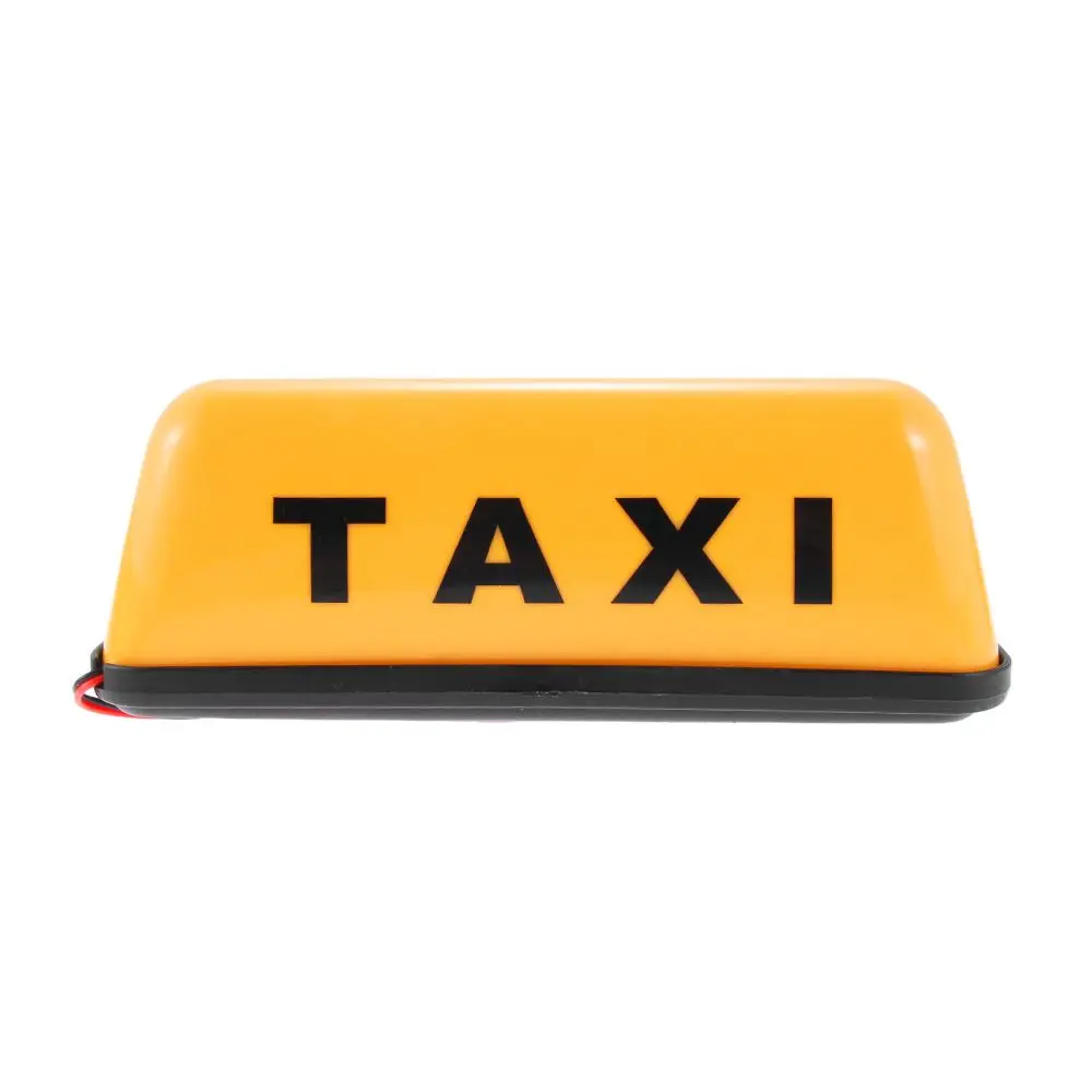 Hot Yellow Base Universal COB Taxi Sign Cab Roof Top Topper 12V Car Sign Lamp