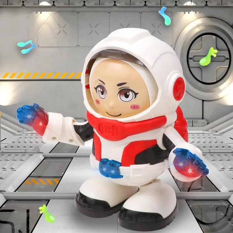 Astronaut Robot Toy Creative Cute Musical Twerking Dancing Toys Reusable Musical Walking Dancing Robot Toy Learning And