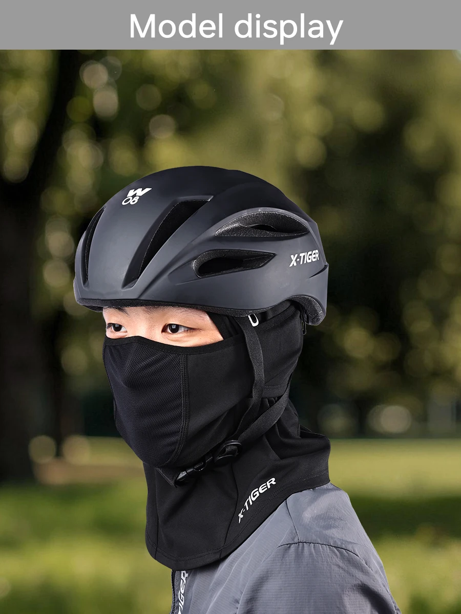 X-TIGER Balaclava Winter Thermo-Fahrradmaske Winddichte Kältebeständige Fahrradmaske Kletter-Ski-Motorradmaske Vollgesichtsmaske – Detail 12