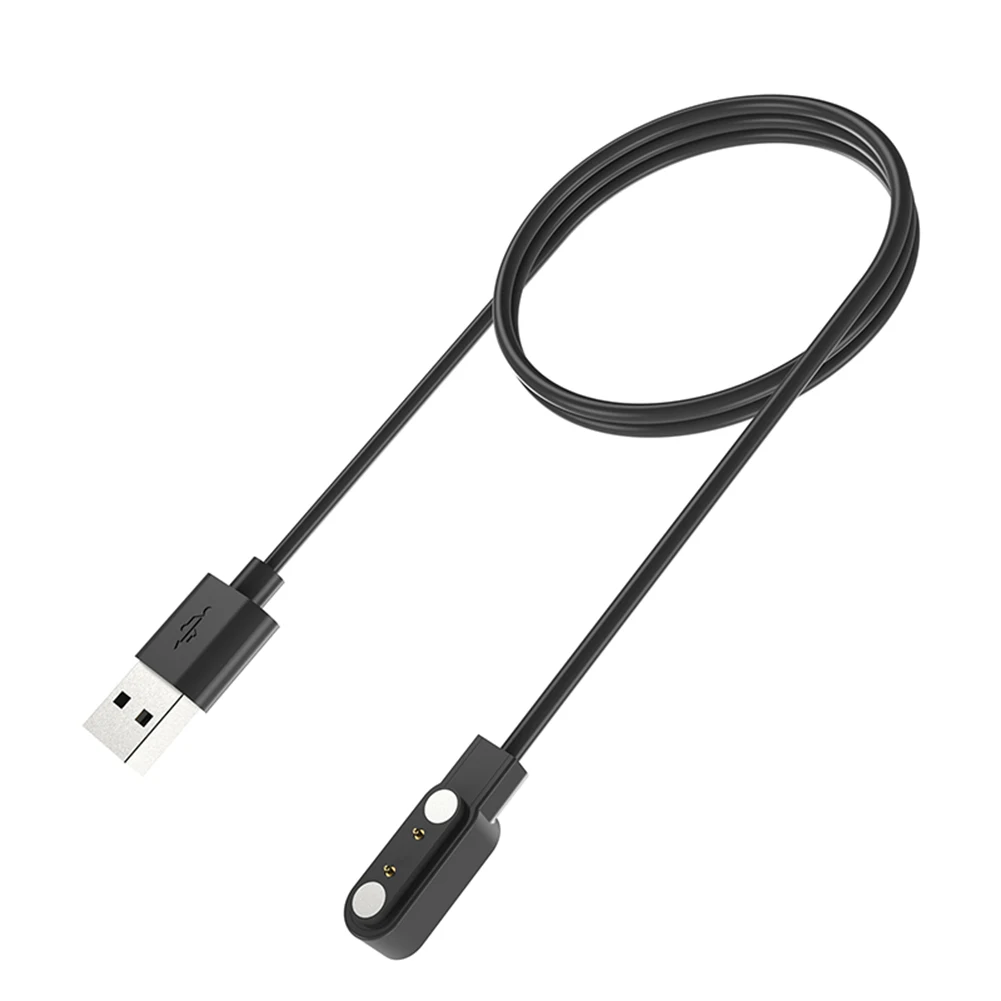 سلك شحن مغناطيسي آمن USB ساعة معصم كابل شحن ملحقات بديلة لـ Kieslect Kr Pro/Kr/Lora 2/Lora
