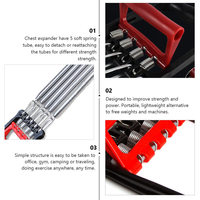 5 Spring Tubes Chest Expander Puller Fitness Resistance Band Muscle Training Equipment Resistance Exercise System Bands Portable