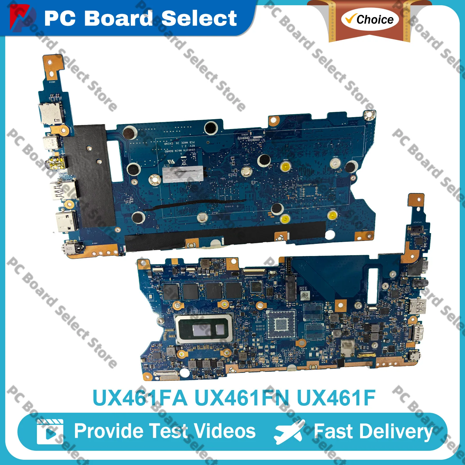 

UX461FA Laptop Motherboard For ASUS ZenBook TP461FN UX461F UX461UA UX461UN Mainboard With I3 I5 I7 8th Gen CPU 100% tests OK