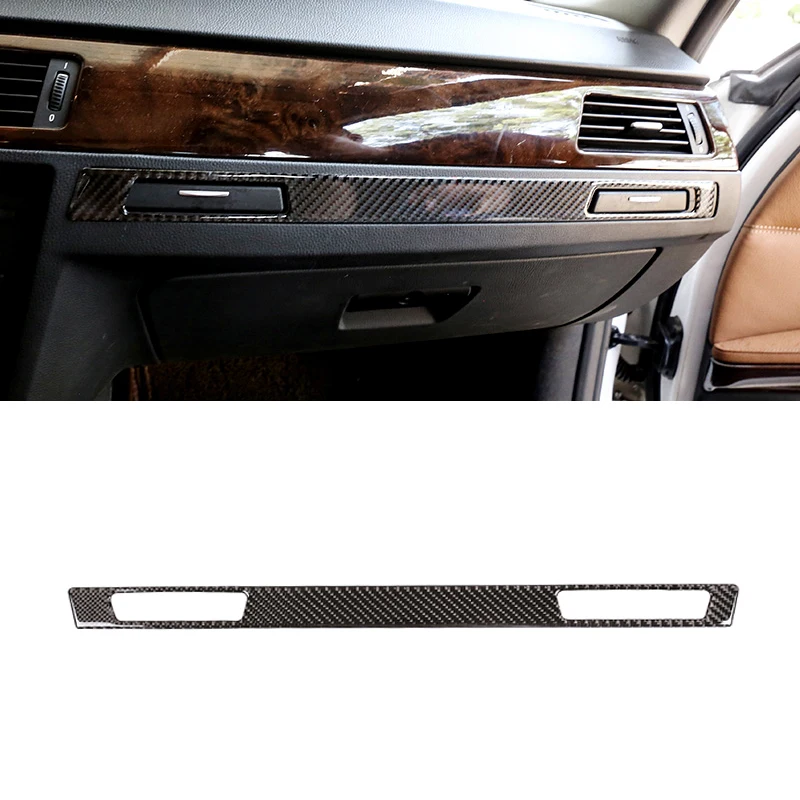 

For BMW E90 E92 E93 2005 2006 - 2008 2009 2010 2011 2012 Carbon Fiber Center Control Copilot Water Cup Holder Panel Cover Trim