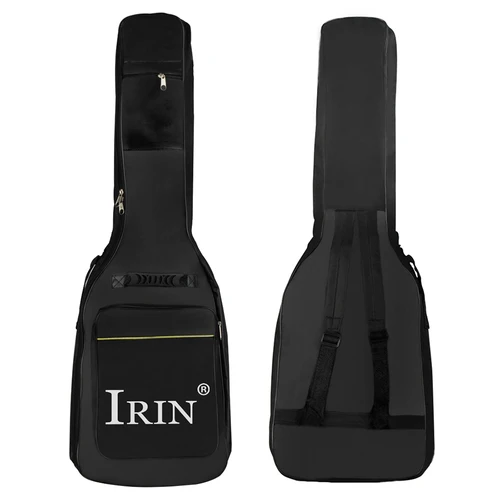 Imagen 2 del producto IRIN-funda para guitarra eléctrica, bolsa de tela Oxford impermeable negra, accesorios para guitarra, mochila de almacenamiento de instrumentos musicales