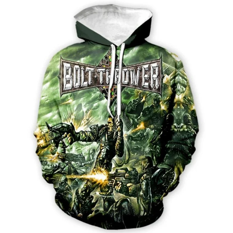 Classic Death Metal Band Bolt Thrower 3D Print Hoodies Men Women Hooded Swearshirt Casual Hip Hop Tracksuit Pullover Y2k Clothes