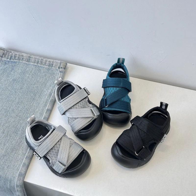 

Fashion Girls' Shoes 2026 Summer New Kids Sandals Simple Versatile Girls Beach Shoes Comfort Breathable Boys Sports Sandals