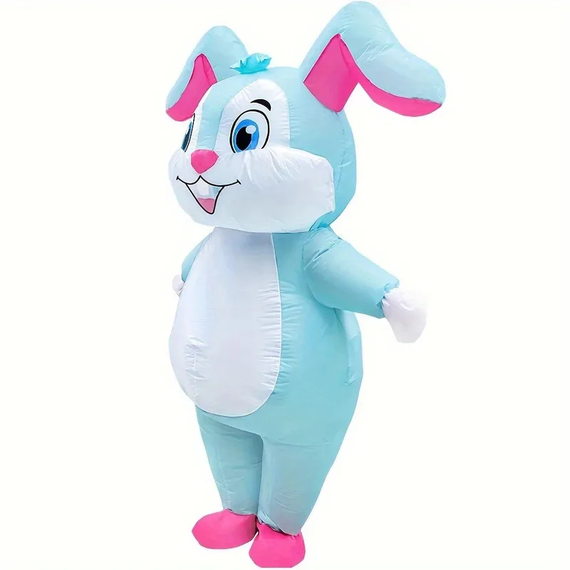 Disfraces inflables de conejito de Pascua, mascota de Anime, conejo, fantasía, Halloween, Navidad, Cosplay, trajes de fiesta para adultos, 1 ud.