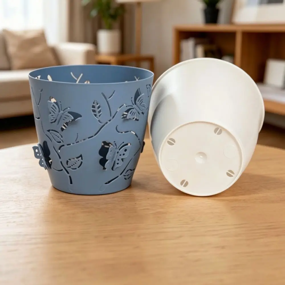 Hollow Butterfly Resin Flower Pot Detachable Succulent Planter Double Layer Desktop Decorative Garden Plant Basket