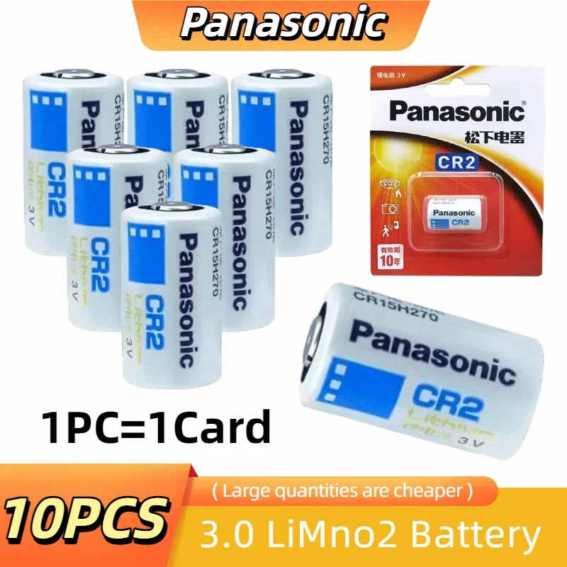 

1-10PCS Panasonic CR2 CR15H270 CR15266 3V Lithium Battery For LED Flashlight Digital Camera Doorbells Alarm Dry Primary Battery