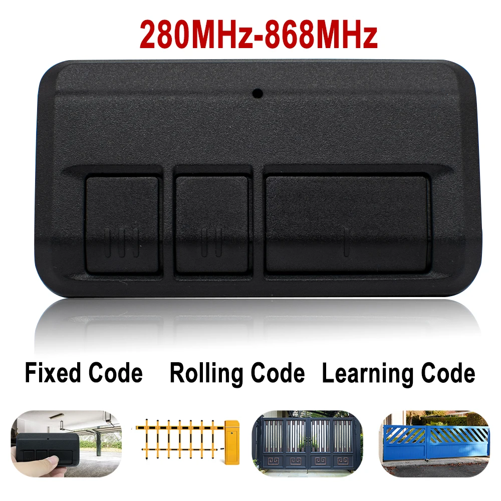 

Newest 280MHz-868MHz Multifrequency Garage Door Remote Control Duplicator 433MHz 868MHz Auto Scan Clone Code Grabber Gate Opener