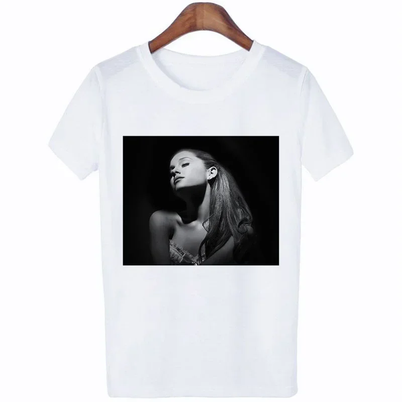 Ariana Grande Print Casual T shirt Women Ropa Tumblr Short Sleeve Harajuku Streetwear TShirt Clothes Hot Sale Tops T-Shirt