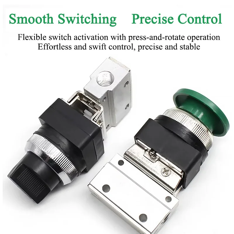 MOV-01 Pneumatic Mechanical Valve MOV-02 MOV-03A Manual Valve Push Button Valve Two Position Two Way Pneumatic Control Valve