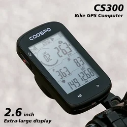 Coospo CS300 GPS Bike Computer Cycle Wireless Speedometer Bicycle Digital Stopwatch Cycling Odometer Cycling Auto Large Display