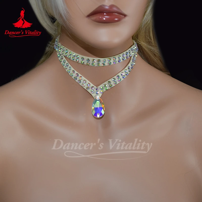 Belly Dance Performance Necklace for Women Customization Senior Luxury Rhinestones Accessories Oriental Modern Dancing Ornament