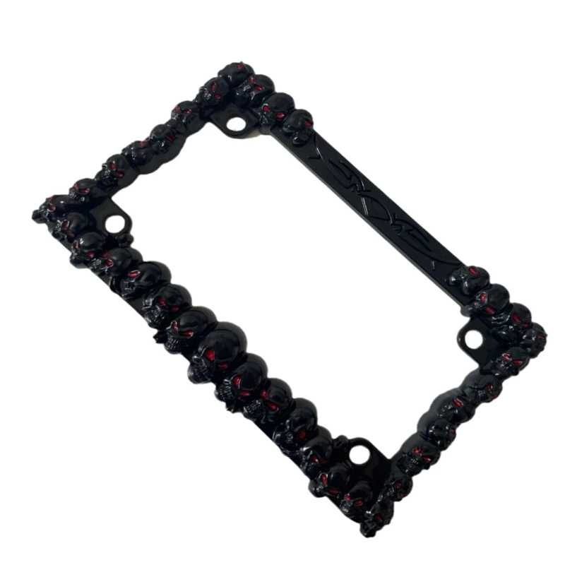 License Plate Skull Scorpion Plastic License Plate Frame Suitable for US Regulations Motorcycle License Plate Frame