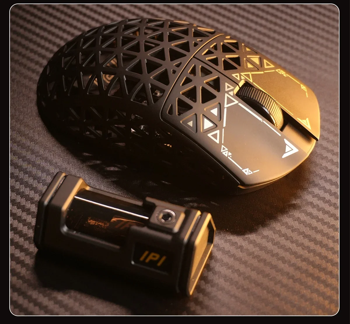 IPI Piao Float Wireless 8k Mouse 3 Mode Bluetooth Dual 8k Carbon Hell Out Gaming Esports Lightweight Mouse Custom Made Mice Gift image 3