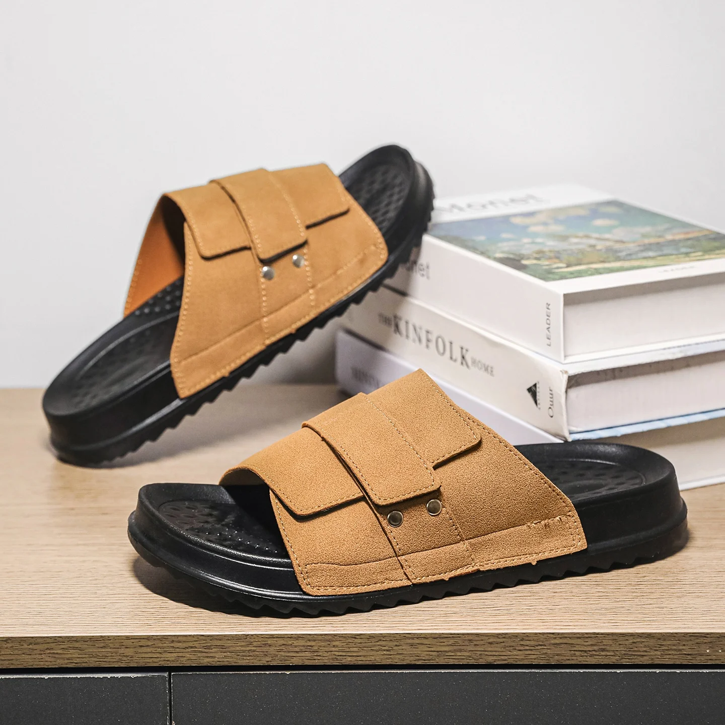 Fashion Outdoor Sandals Men Platform Soft Sole Light weight Male Casual Sandals Shoes 2026 Autumn Men's Slipper Comfort Footwear