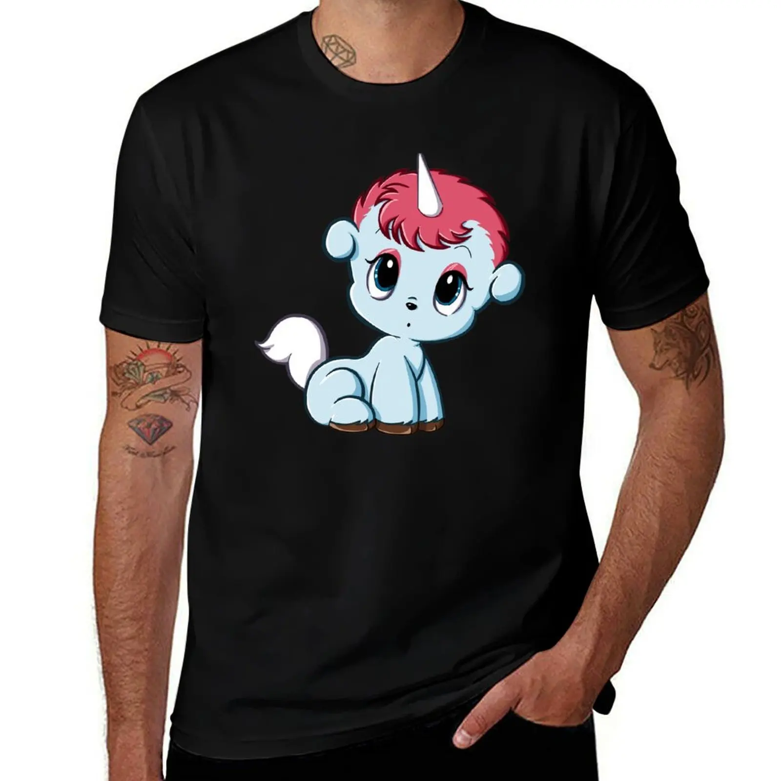 

Little Unico T-Shirt Basic Breathable Solid Color T-Shirt