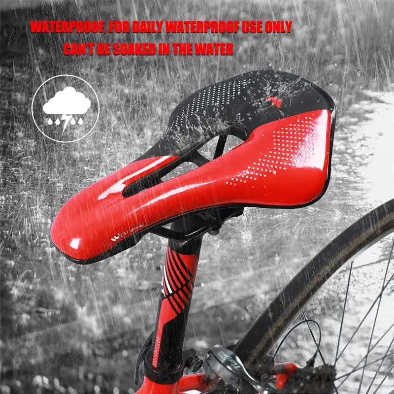 WEST BIKING Ultralight Road Bicycle Saddle Hollow Breathable Aerodynamic Bike Cushion Professional Racing Cycling Seat Bike Part