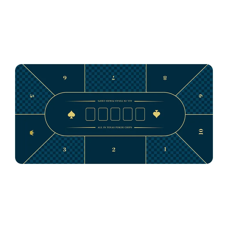 Texas Holdem Poker Mat Large Square Rubber Non-Slip Thick Tabletop Gaming Mat for Card Games  Casino Anti-Slip 2400*1200*2mm