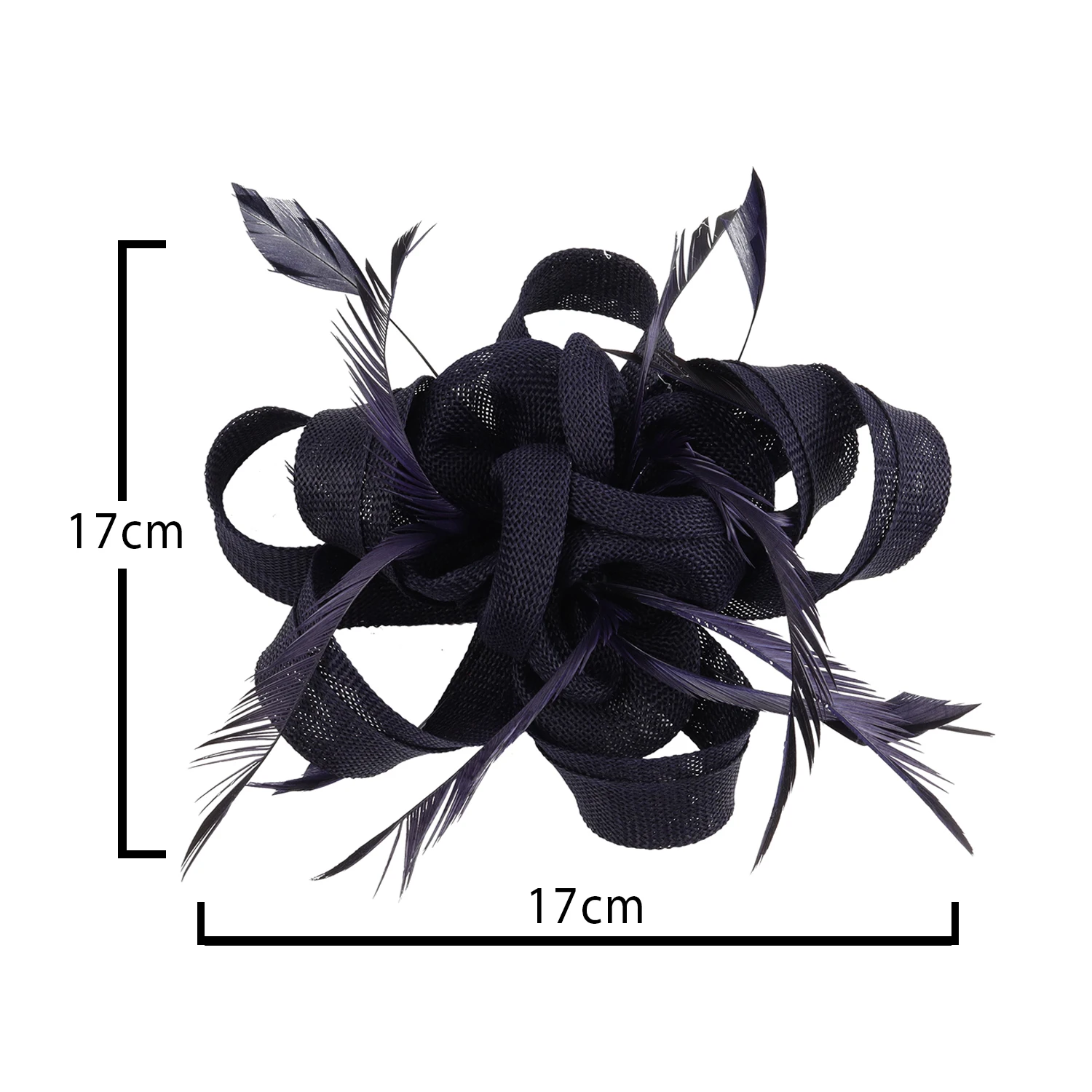 Tea Party Blumen-Fascinator, Kentucky Derby, Ascot, Rennen, Fascinator, Hochzeit, Cocktail, Federn, Band, Fascinator-Hüte für Frauen – Detail 1