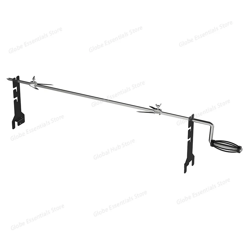 

Stainless Steel Rotating Roast Fork, Manual Rotation Barbecue Skewer, Lamb Shank Roast Fork, Chicken Roast Rack