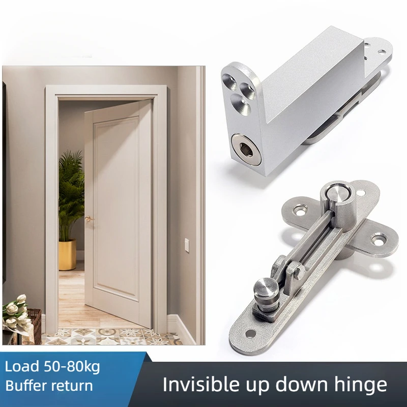 

360-degree Rotation Hidden Door Hinge Automatic Return Door Closer Positioning Door Closer Install Up And Down