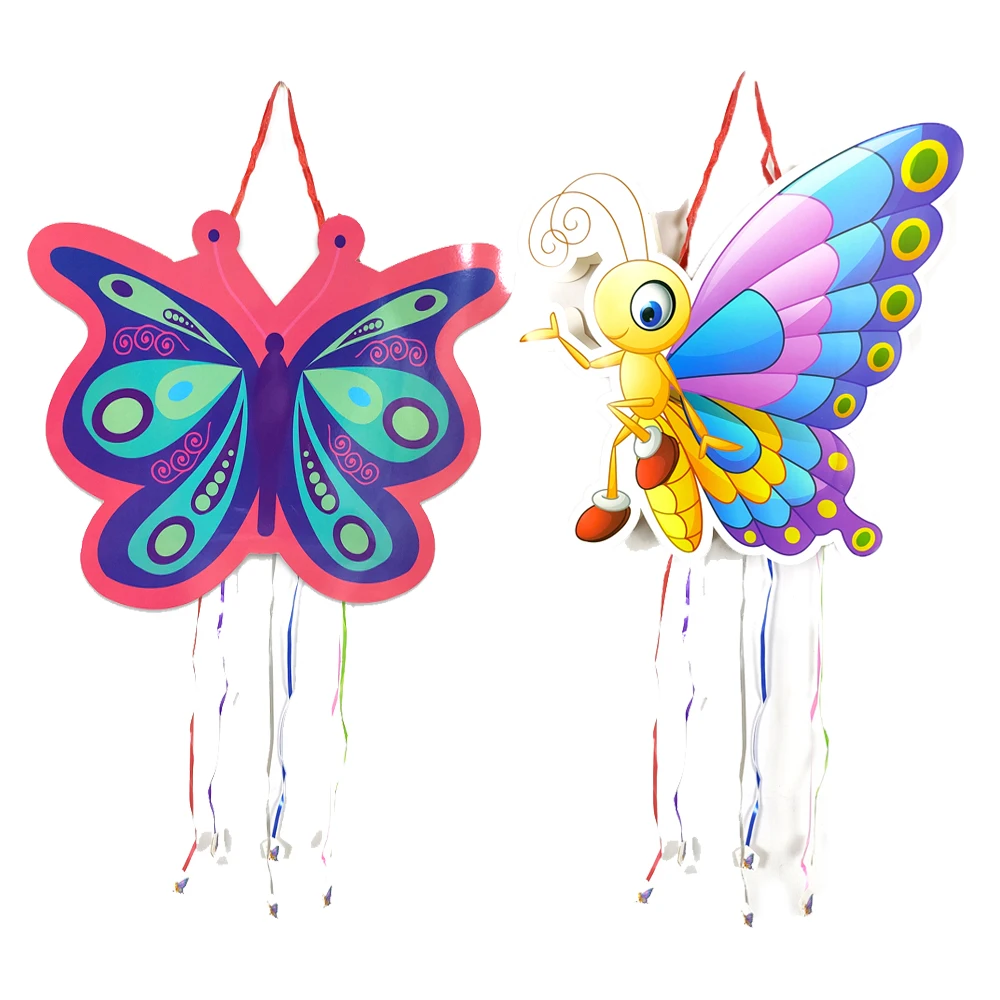 Butterfly Theme Girls Kids Favors Paperboard Pinatas Happy Birthday Events Party Decorations DIY Pinata 1pcs/lot