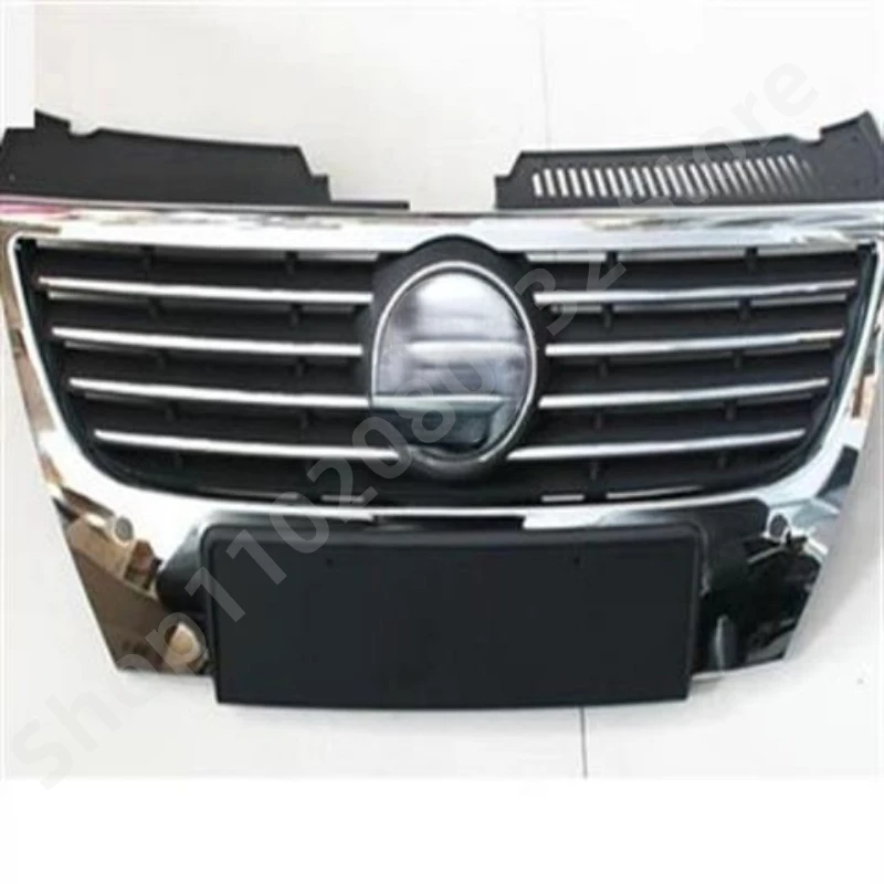 Front Bumper Center Grille Upper Grills Car Styling Chrome for Volkswagen VW Passat B6 2006-2011 Racing Grills