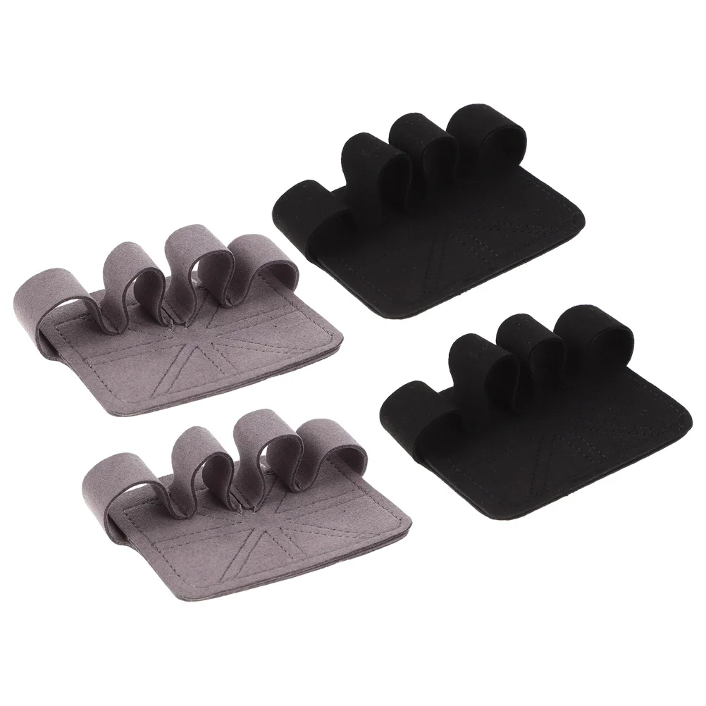 2 Pairs Palm Protector Grips Fat Strength Trainer Gym Hand Weight Lifting Gloves for Men Barbell Guard Non-slip Pull up Rest