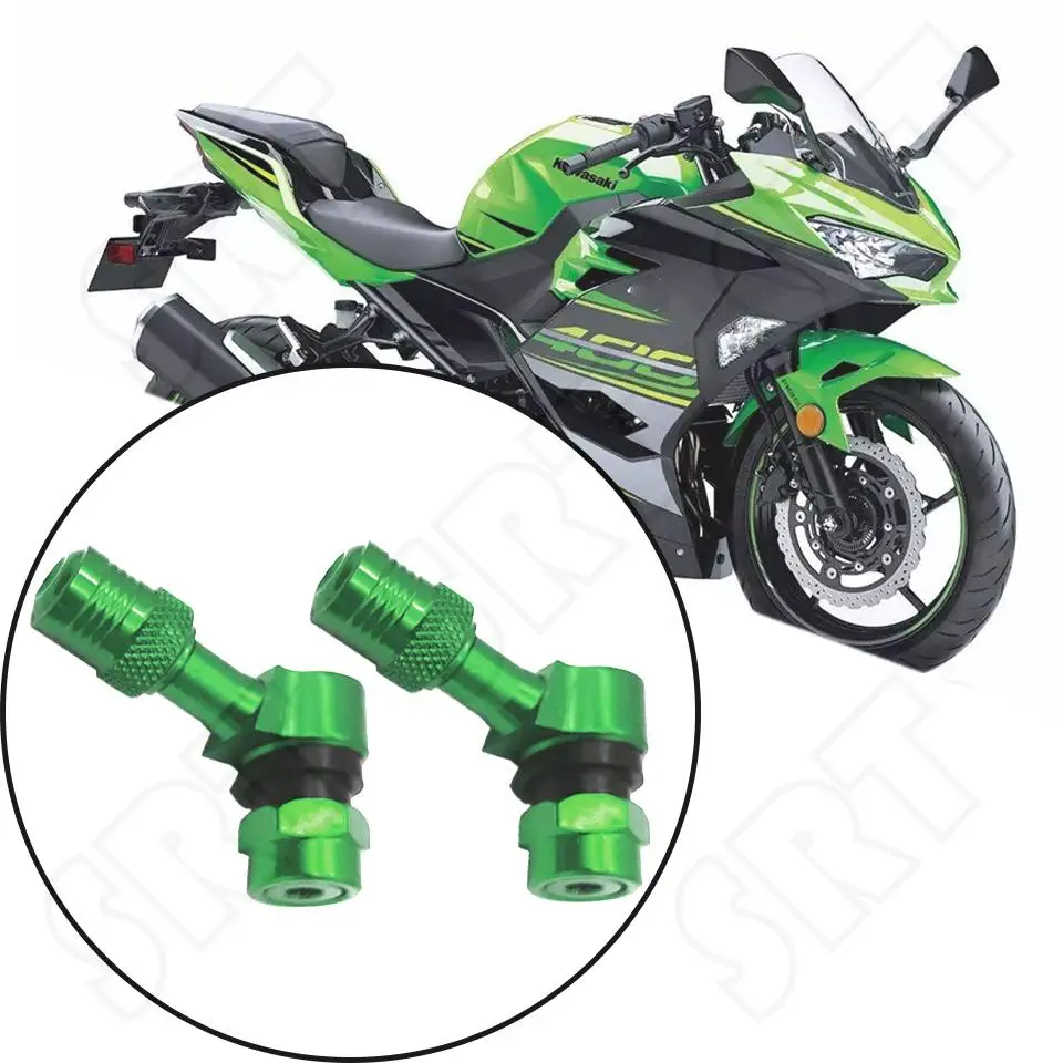 For Kawasaki Ninja 400 650 ZX6R ZX10R Z650 Z900 Z1000 ABS Motorcycle Tyre Valve Valve Stem Gas Nozzle Degree Angle Valve Adaptor