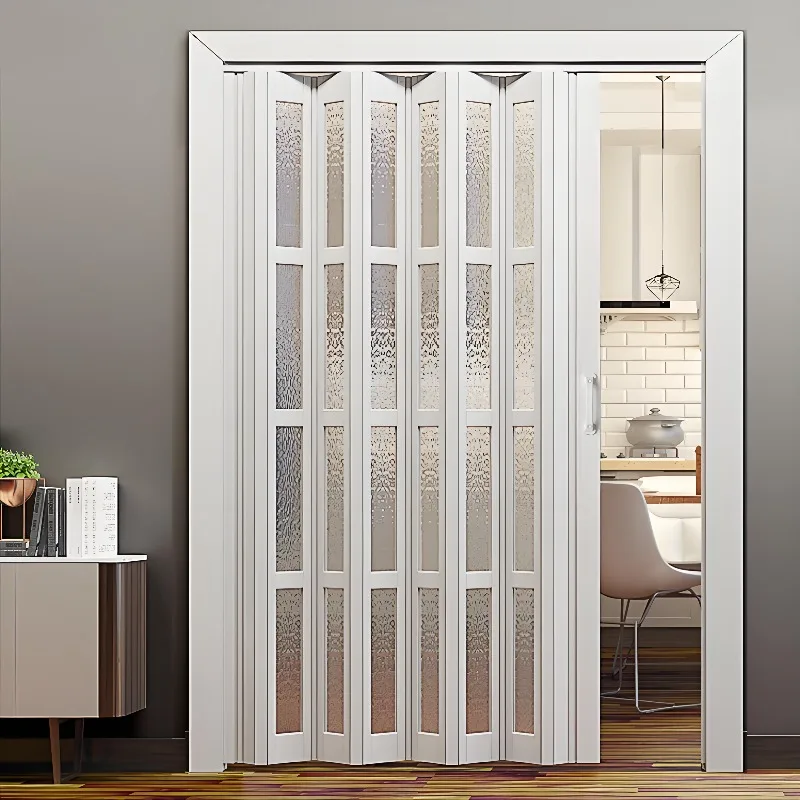 

Складная дверь JC Modern Design из ПВХ с функцией раздвижения и распашения, отделка из алюминиевого сплава, стальная поверхность, наружная складная ширма из стекловолокна