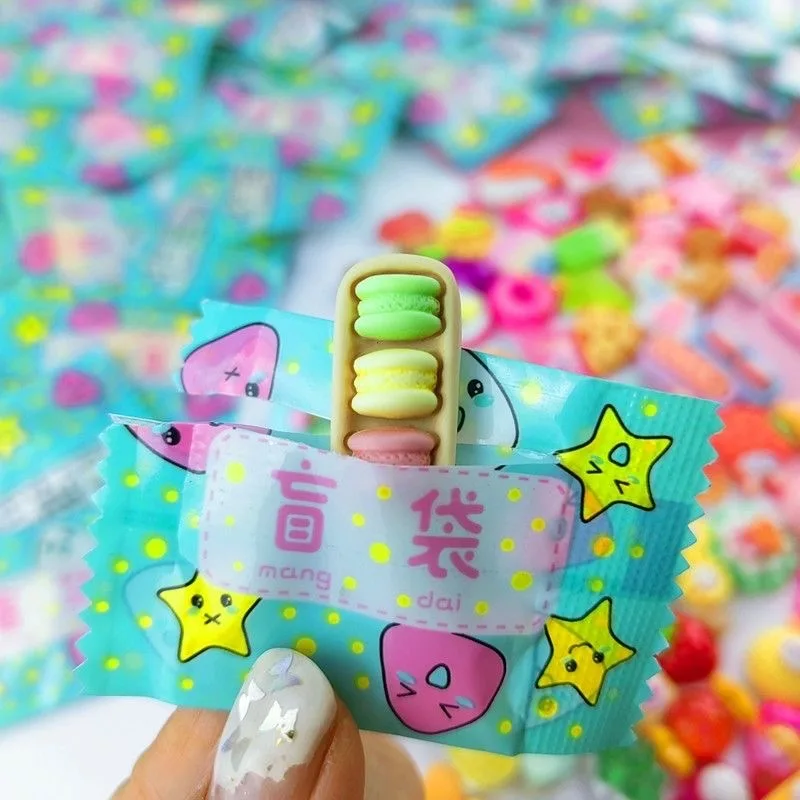 

100pcs Resin Food Blind Bag Accessory Model Creative Office Desktop Decoration Small Ornament Party Holiday Gift Blind Box