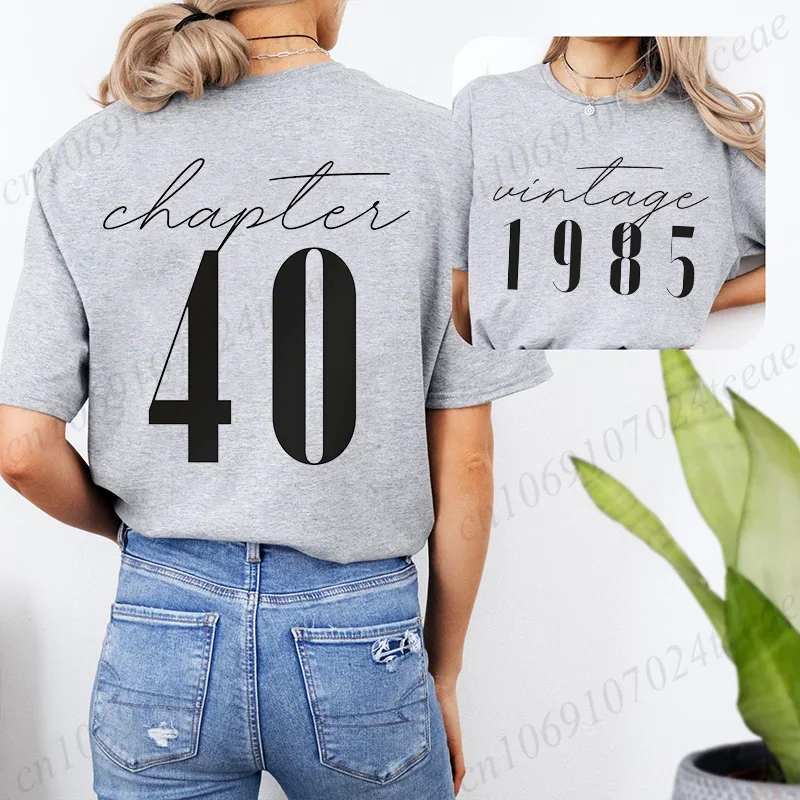 Classic 1985 T-shirts for Women, Vintage 40th Birthday Year Tshirts for Women , Retro 40th Milestone Best Friend 40 Bday Shirt