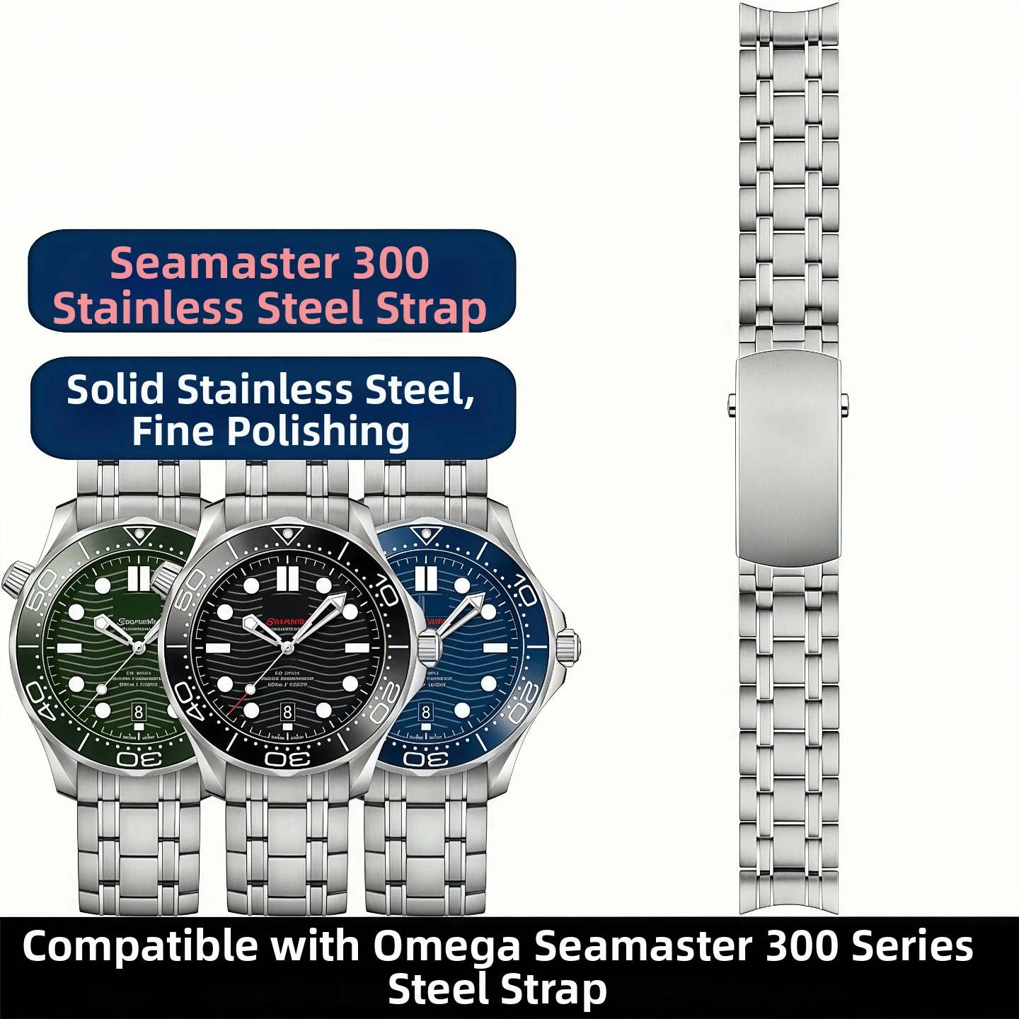 Pulseira de relógio em aço ino - Omega Watch Speedmaster avaliação e preço
