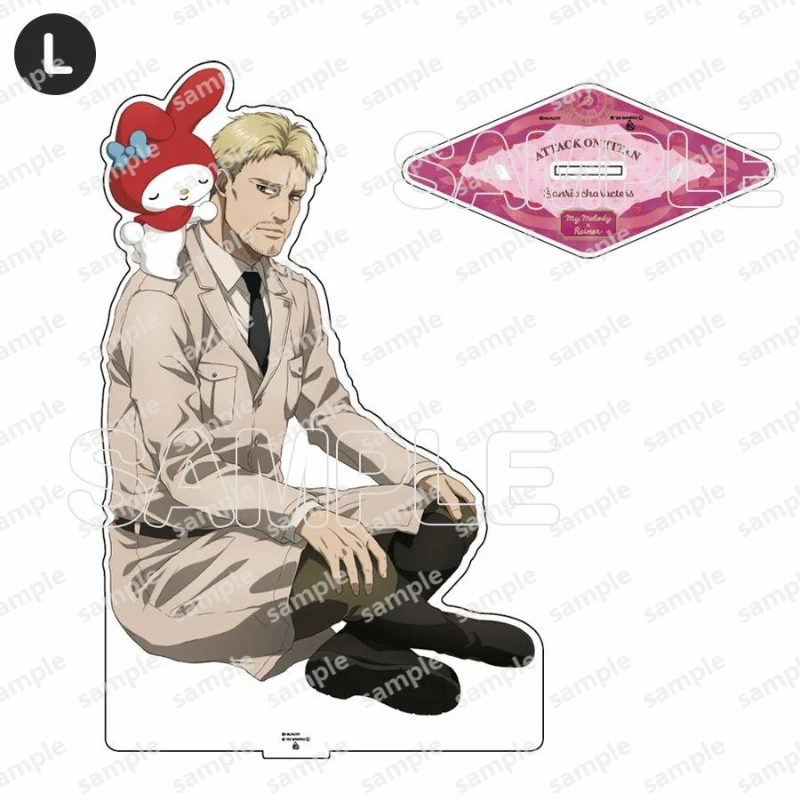 บริษัท Sanrio Attack on Titan อะคริลิค Standup อะนิเมะตัวละครตุ๊กตายืนแผ่น Eren Jaeger Armin Arlert แฟนรวบรวมของขวัญ
