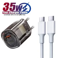 35W USB C Charger Fast Charging PD Type C Wall Charger For iPhone 15 14 Samsung Xiaomi Huawei Quick Charge Phone Charger Adapter