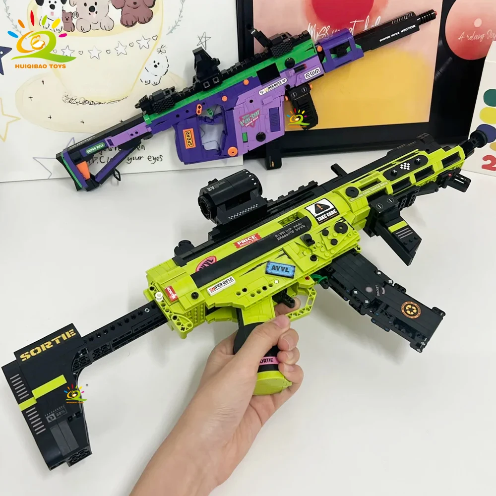 Kids Toys Vector - HUIQIBAO MP5 VECTOR MOC Arma Fai-da-te,