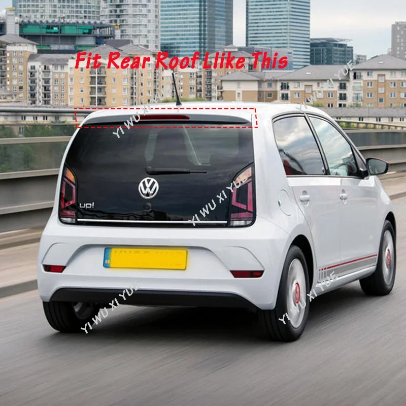 For Volkswagen VW UP E-UP R-Line ABS Plastic External Rear Spoiler Wing Trunk Boot Tail Wing Spoiler Car Accessories Body Kit